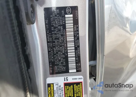 2021 Toyota Camry Le из США, поврежденный, VIN 4T1C11AKXMU602804